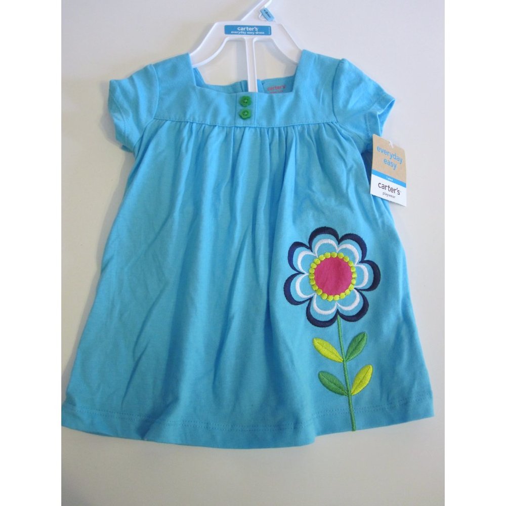 Carter's Baby Girl Blue Dress Size 6 Months